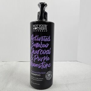Not Your Mothers Naturals Activated Bamboo Charcoal Purple Moonstone Shampoo 16z